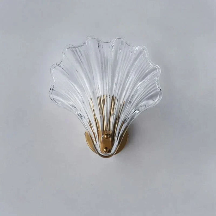 Lisslune | Shell Glass Wall Light – Warm LED Decorative Fixture
