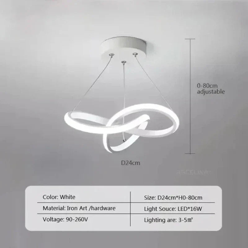 Lisslune | LumiWave LED Ceiling Light | Energy-efficient Designer Lamp for Living Room, Bedroom & Kitchen | Modern LED Lighting
