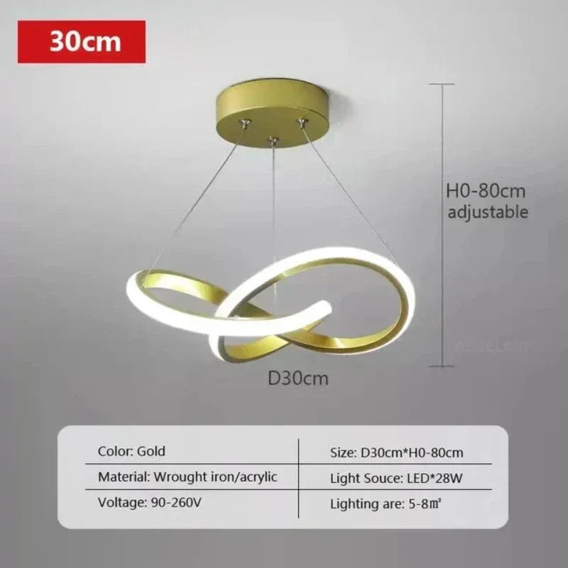 Lisslune | LumiWave LED Ceiling Light | Energy-efficient Designer Lamp for Living Room, Bedroom & Kitchen | Modern LED Lighting