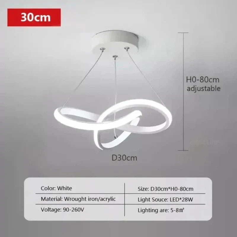Lisslune | LumiWave LED Ceiling Light | Energy-efficient Designer Lamp for Living Room, Bedroom & Kitchen | Modern LED Lighting