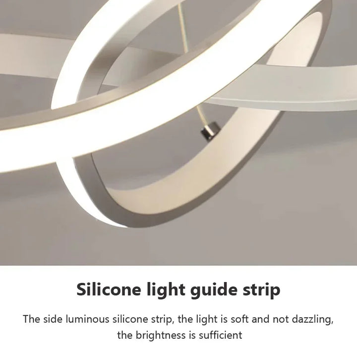 Lisslune | LumiWave LED Ceiling Light | Energy-efficient Designer Lamp for Living Room, Bedroom & Kitchen | Modern LED Lighting