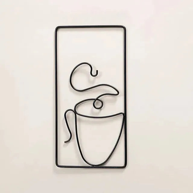 Lisslune | CaféCharm – Leg-safe wall art with coffee cup for indoor and outdoor use