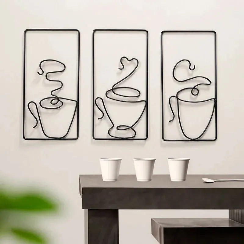 Lisslune | CaféCharm – Leg-safe wall art with coffee cup for indoor and outdoor use