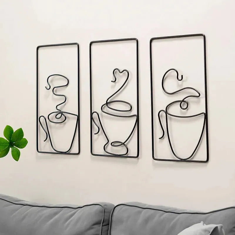 Lisslune | CaféCharm – Leg-safe wall art with coffee cup for indoor and outdoor use