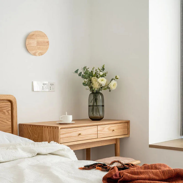 Lisslune | LuxeRadiant – Scandinavian Wooden Wall Lamp
