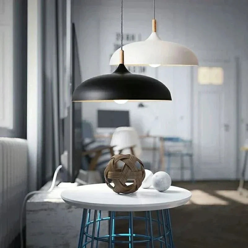 Lisslune | Scandinavian Oak LED Ceiling Light Fixture