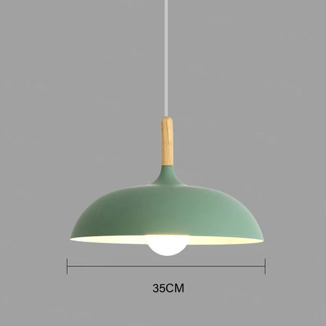 Lisslune | NordicOak Scandinavian Oak Ceiling Light – Modern LED Pendant Lamp