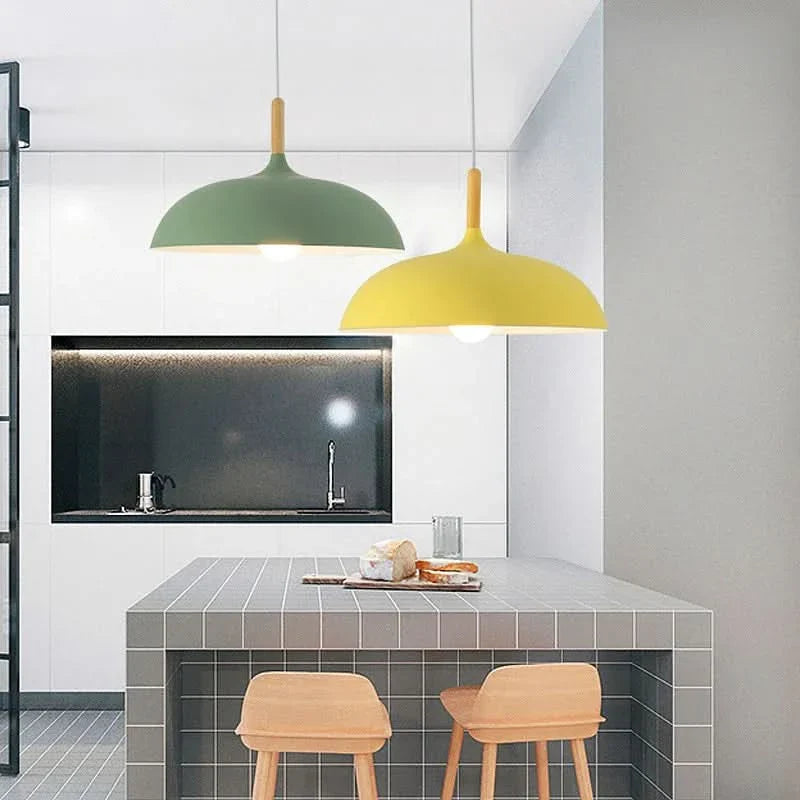 Lisslune | Scandinavian Oak LED Ceiling Light Fixture