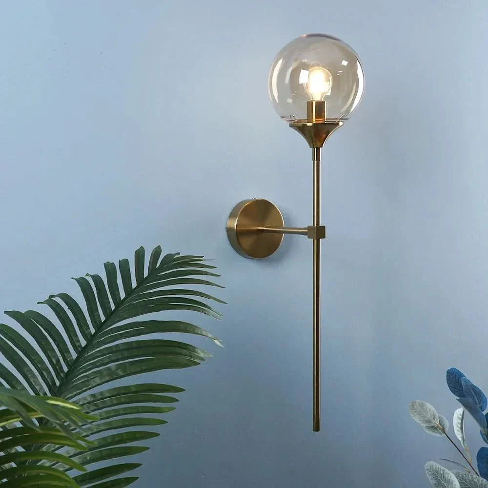 Lisslune | Scandinavian Glass Wall Lamp with Warm LED Light
