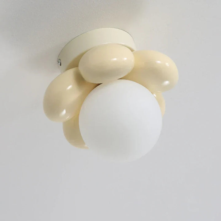 Lisslune | BloomGlow – Modern floral ceiling lamp with glass ball