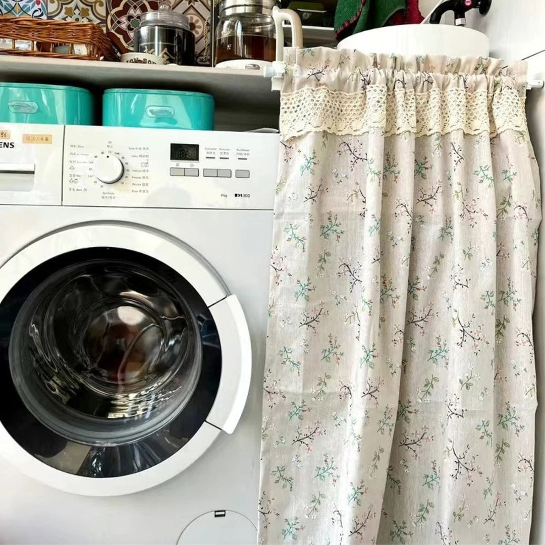 Lisslune | Nordic Bloom Kitchen Cabinet Curtain