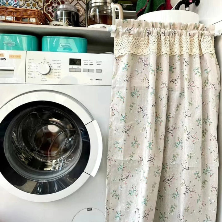Lisslune | Nordic Bloom Kitchen Cabinet Curtain