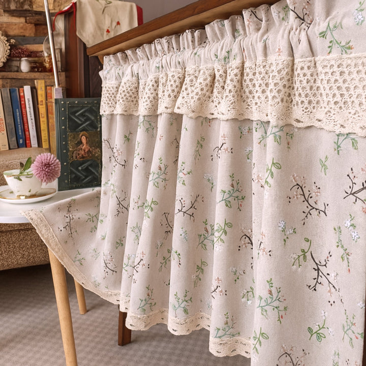Lisslune | Nordic Bloom Kitchen Cabinet Curtain