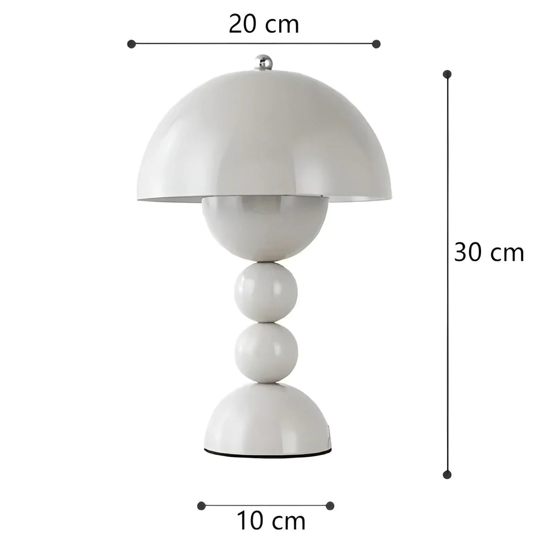 Lisslune | Modern Table Lamp in Scandinavian Design with Gold Accents