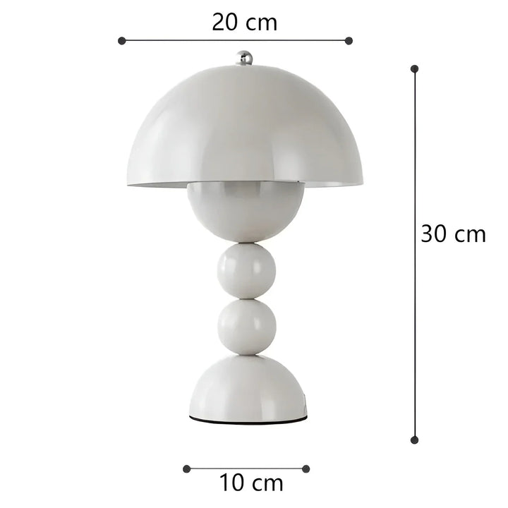Lisslune | Modern Table Lamp in Scandinavian Design with Gold Accents