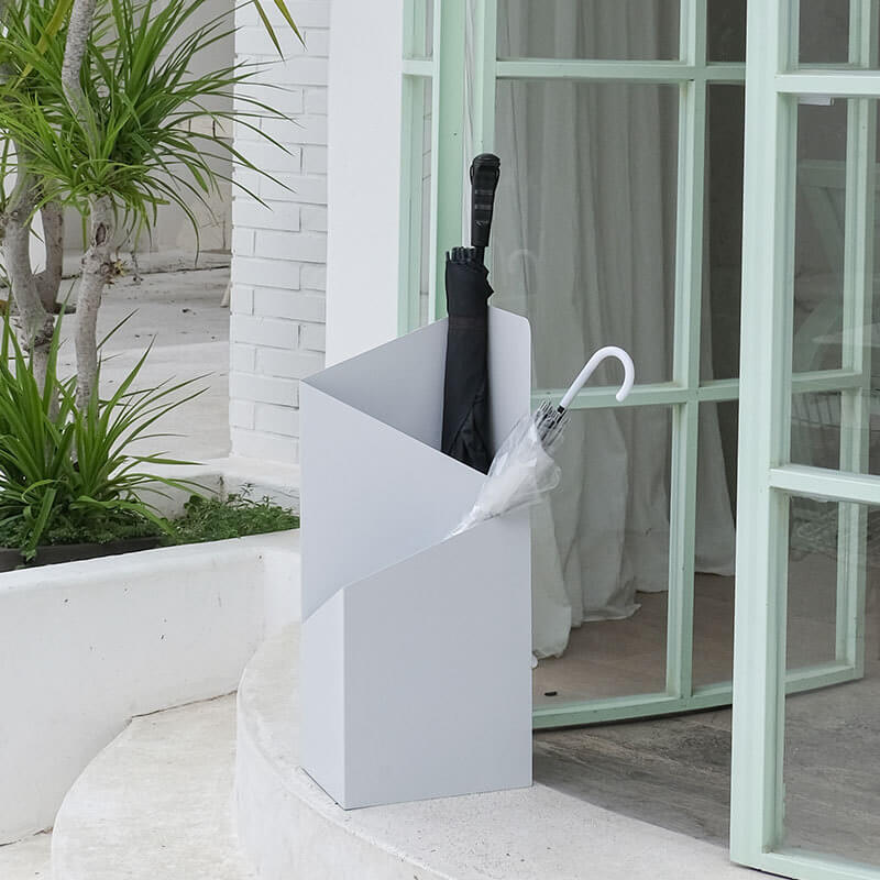 Lisslune | DripFrame Umbrella Stand with Drip Tray – Scandinavian Minimalist Metal Umbrella Holder