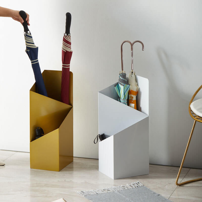 Lisslune | DripFrame Umbrella Stand with Drip Tray – Scandinavian Minimalist Metal Umbrella Holder