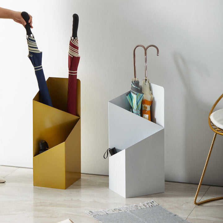 Lisslune | DripFrame Umbrella Stand with Drip Tray – Scandinavian Minimalist Metal Umbrella Holder