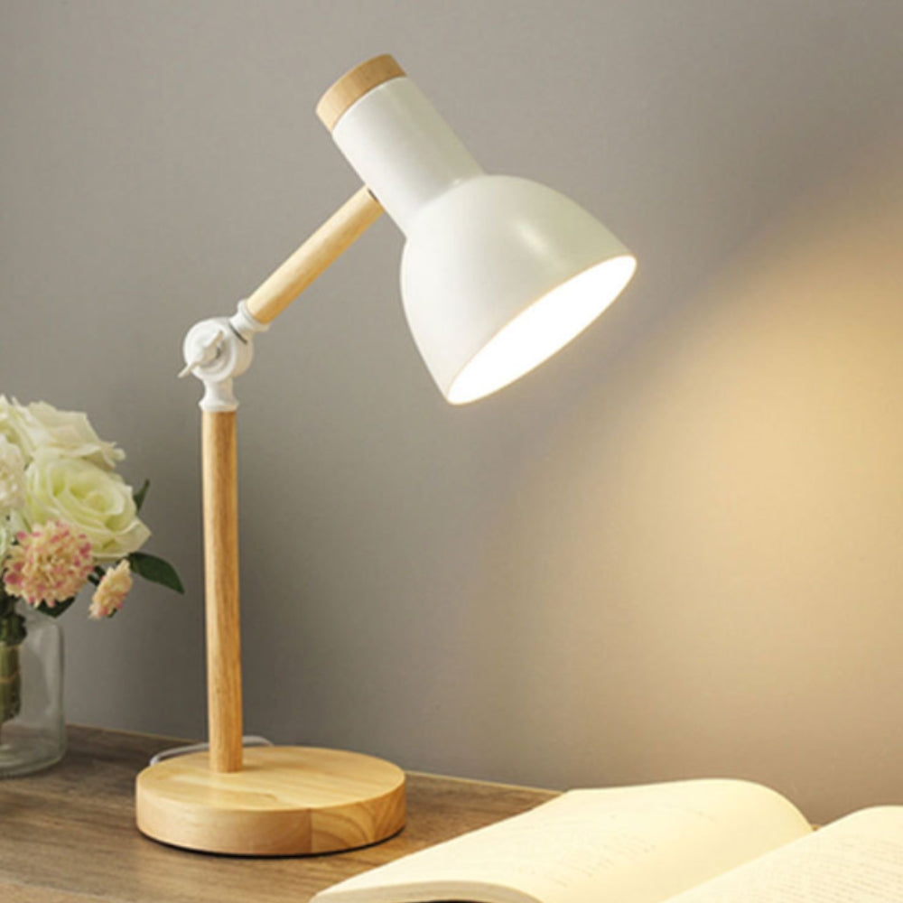 Lisslune | Nordic Iron Wood LED Table Lamp