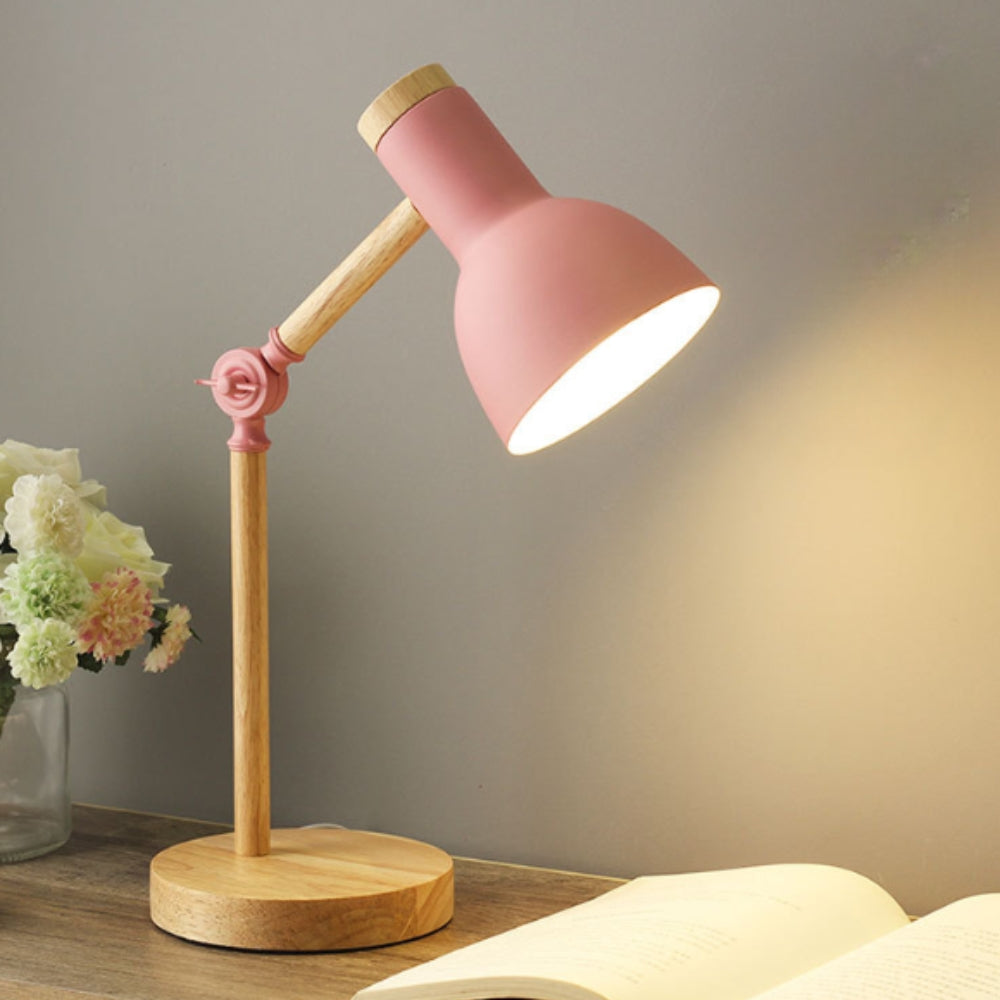 Lisslune | Nordic Iron Wood LED Table Lamp