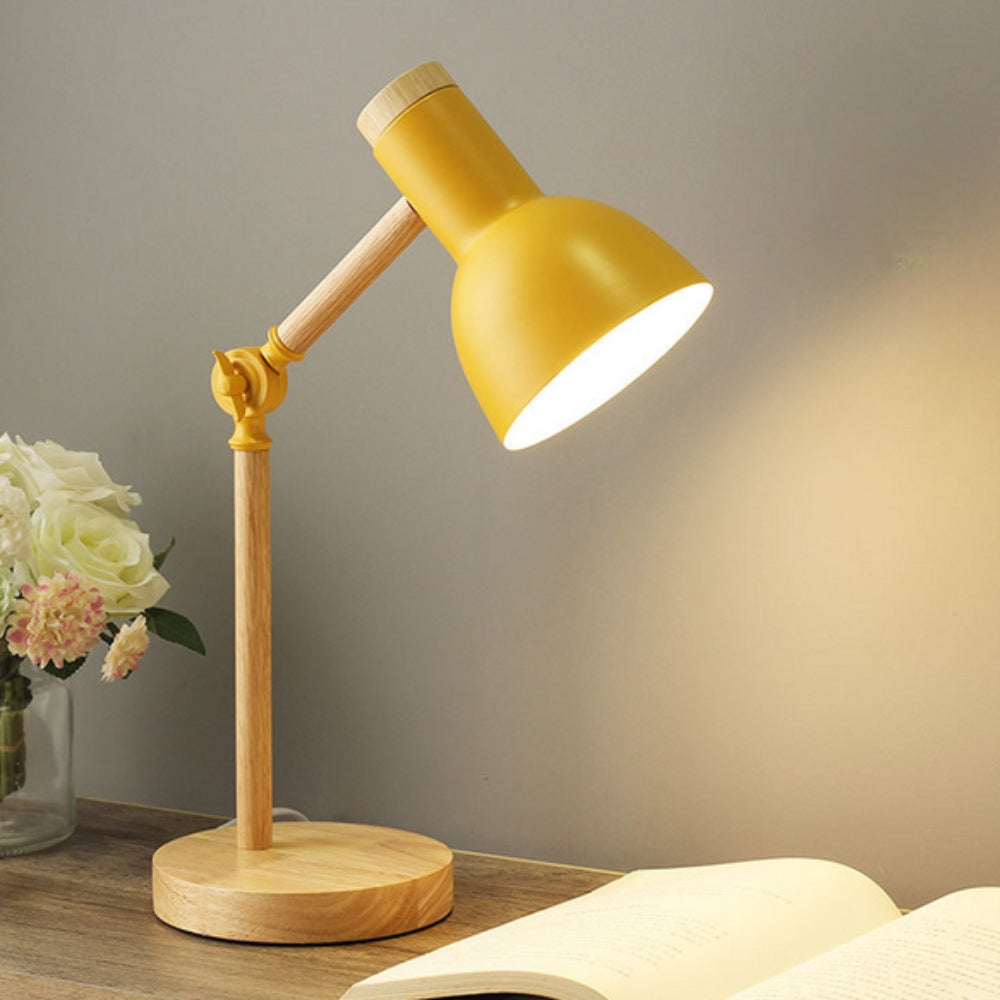 Lisslune | Nordic Iron Wood LED Table Lamp