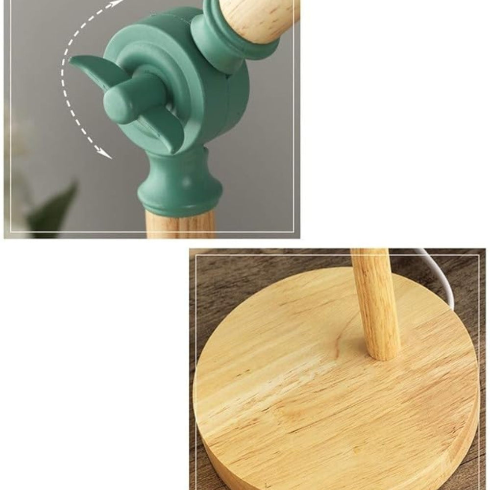 Lisslune | Nordic Iron Wood LED Table Lamp