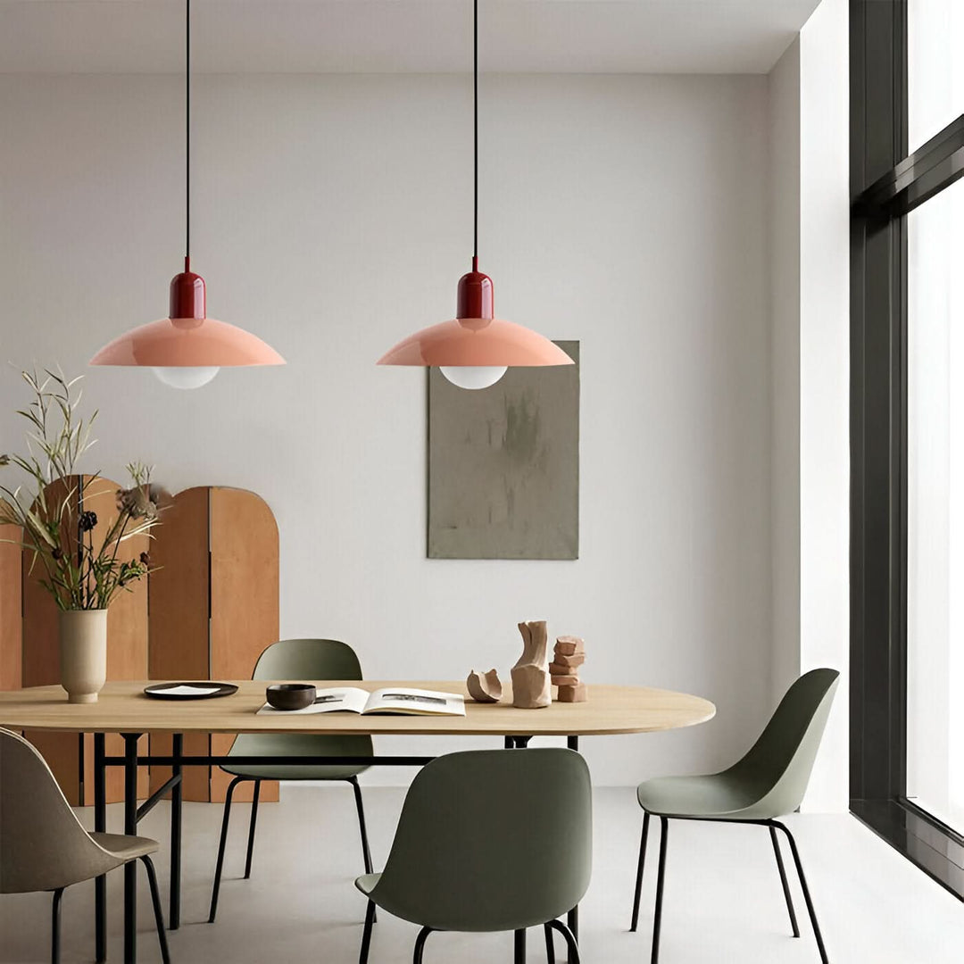Lisslune | Modern Macaron Bauhaus Pendant Light – Iron Shade