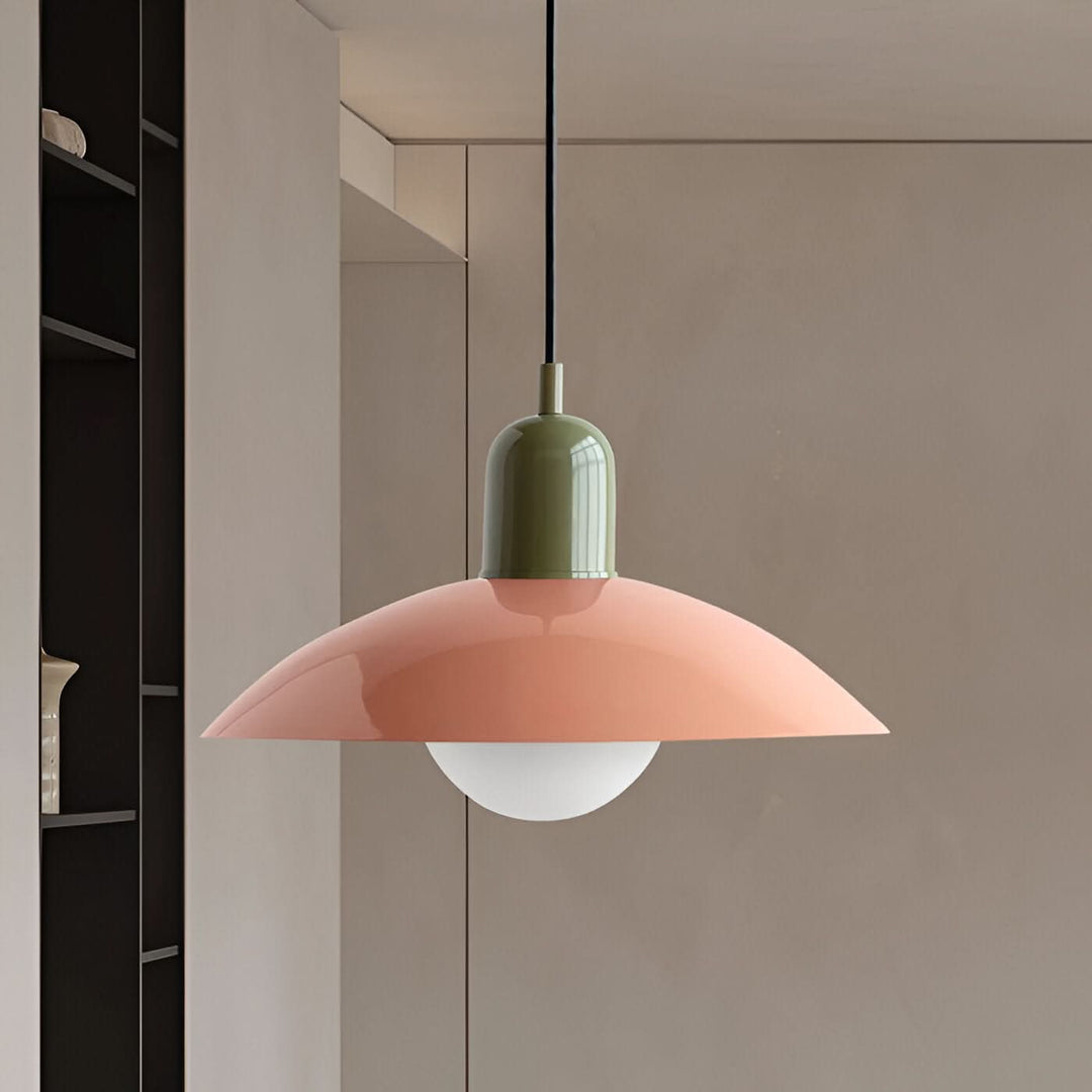 Lisslune | Modern Macaron Bauhaus Pendant Light – Iron Shade