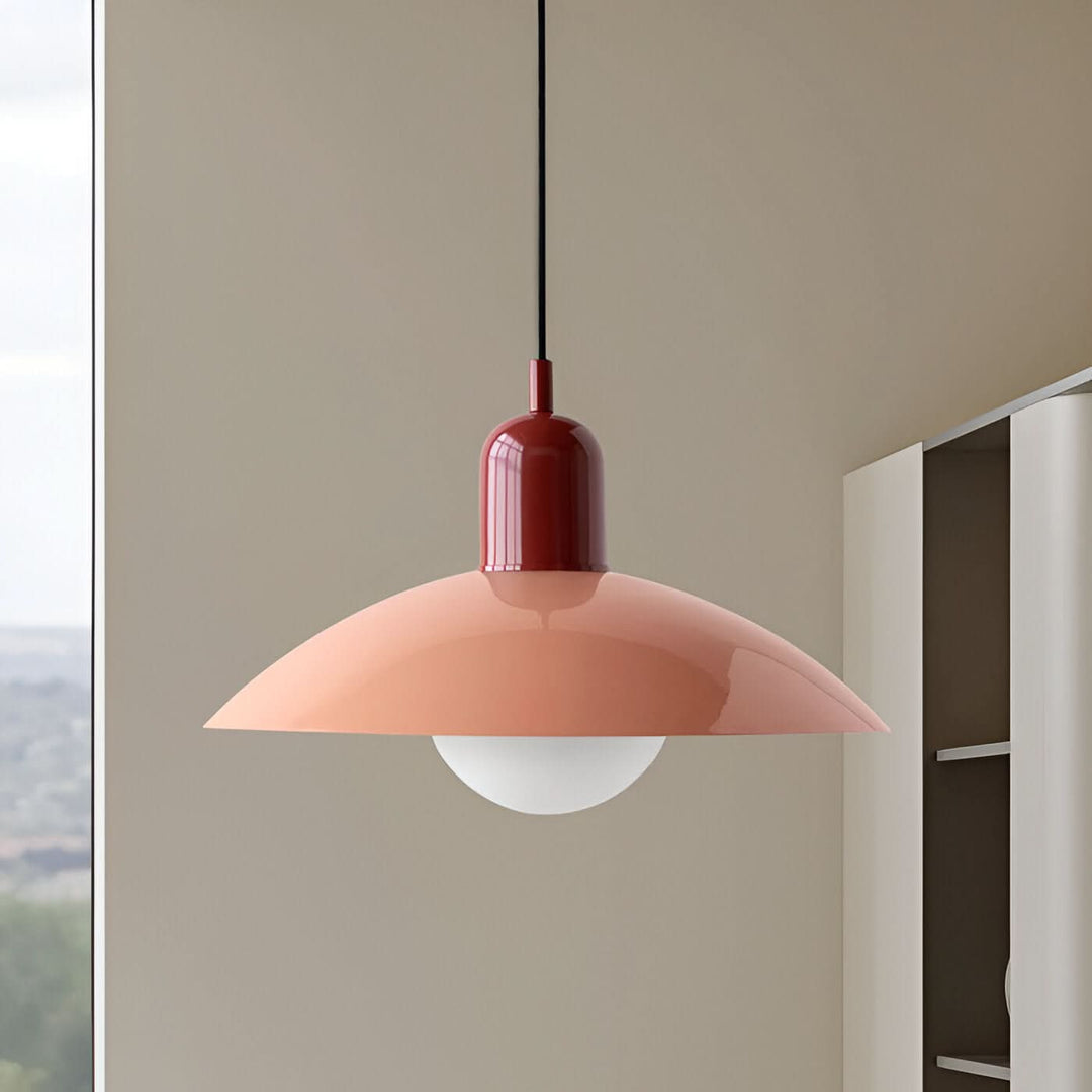 Lisslune | Modern Macaron Bauhaus Pendant Light – Iron Shade
