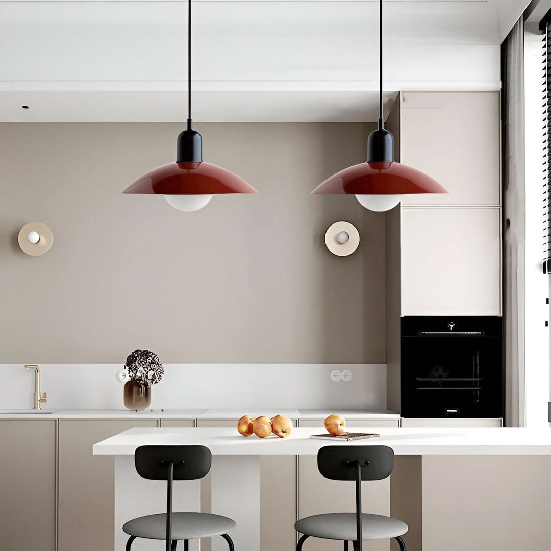 Lisslune | Modern Macaron Bauhaus Pendant Light – Iron Shade