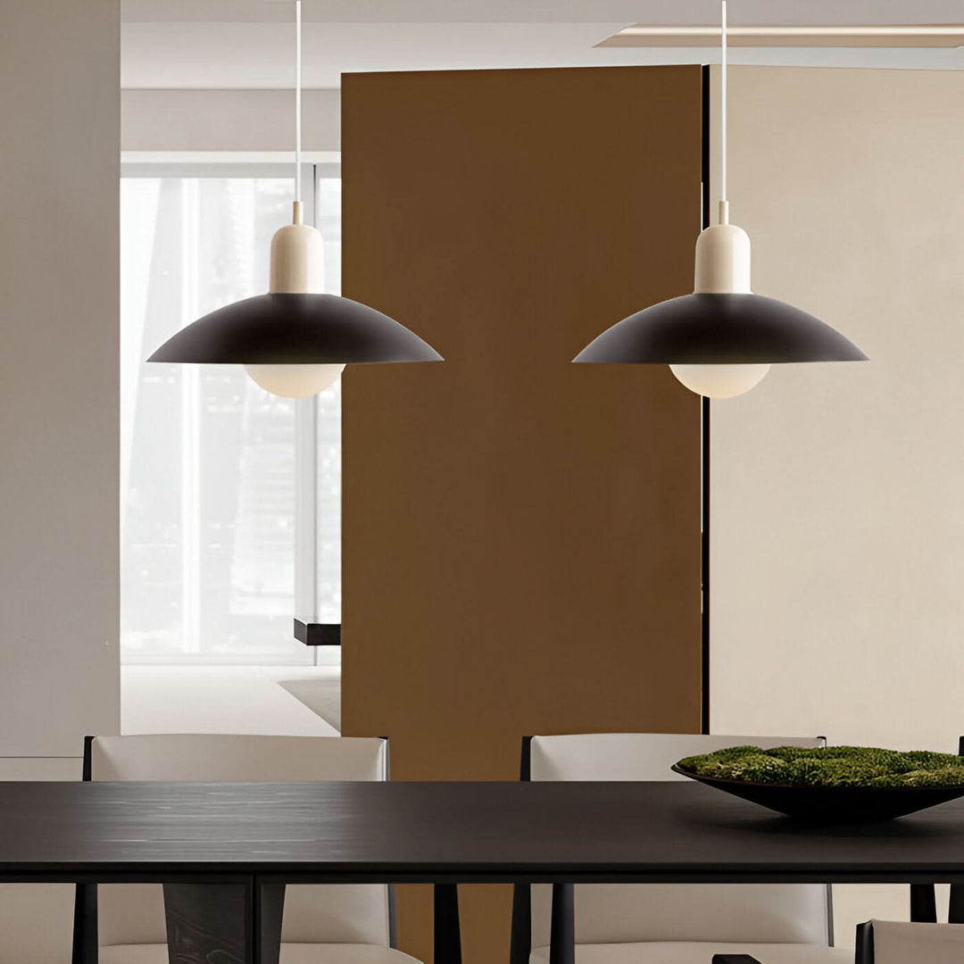 Lisslune | Modern Macaron Bauhaus Pendant Light – Iron Shade