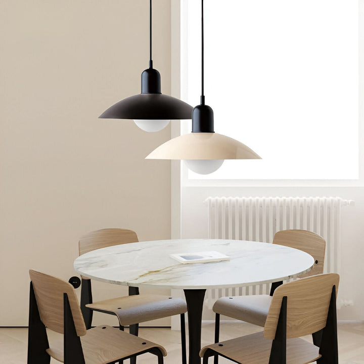 Lisslune | Modern Macaron Bauhaus Pendant Light – Iron Shade