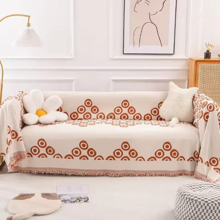 Lisslune | Circa Bloom Patterned Chenille Sofa Cover