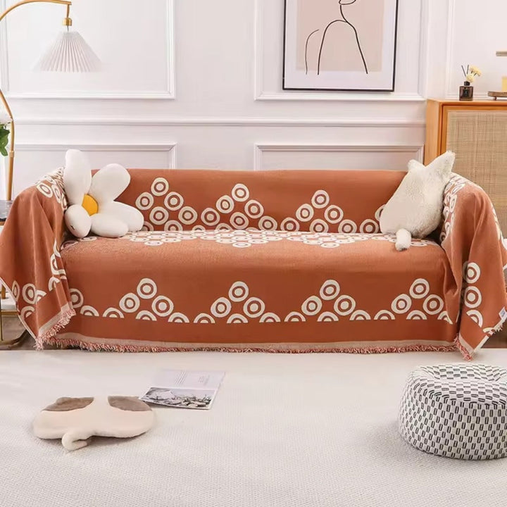 Lisslune | Circa Bloom Patterned Chenille Sofa Cover