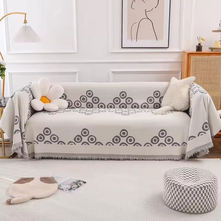 Lisslune | Circa Bloom Patterned Chenille Sofa Cover