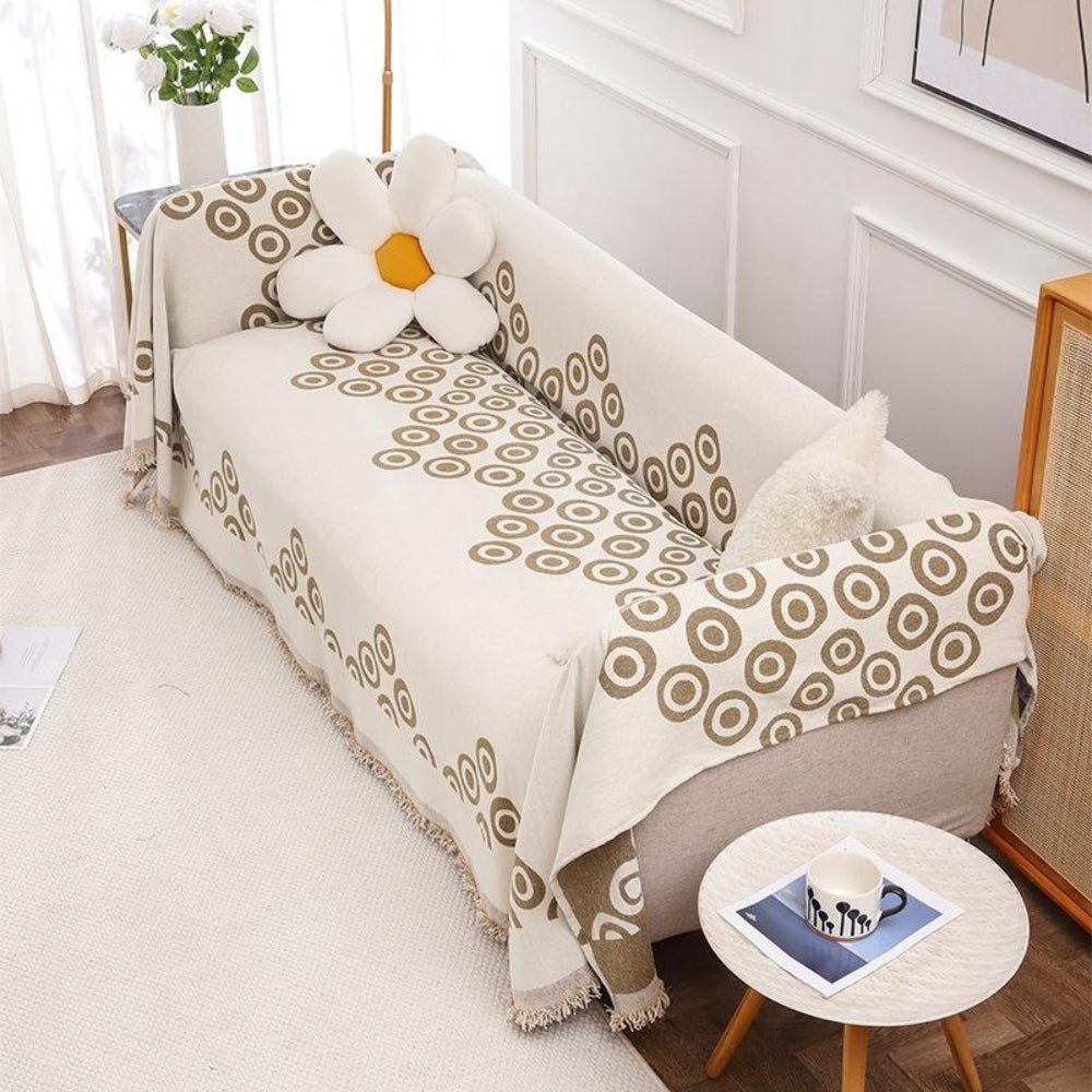 Lisslune | Circa Bloom Patterned Chenille Sofa Cover