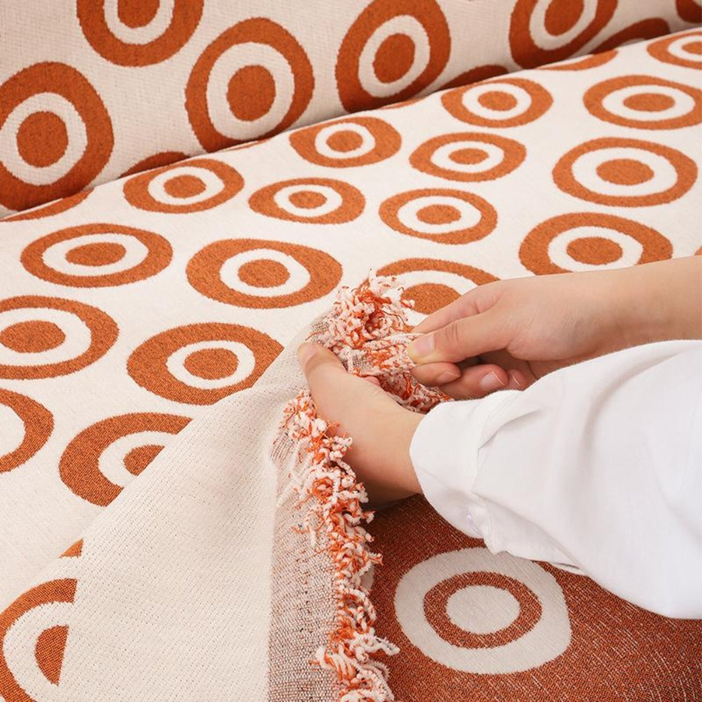 Lisslune | Circa Bloom Patterned Chenille Sofa Cover