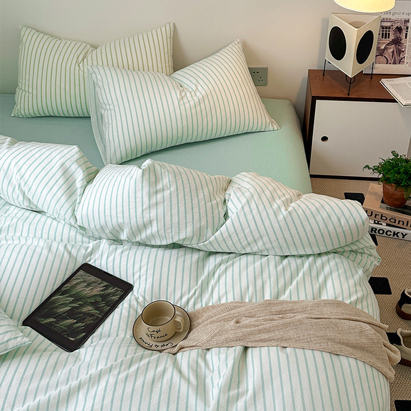 Rynx Scandinavian Retro Striped Bedding Set