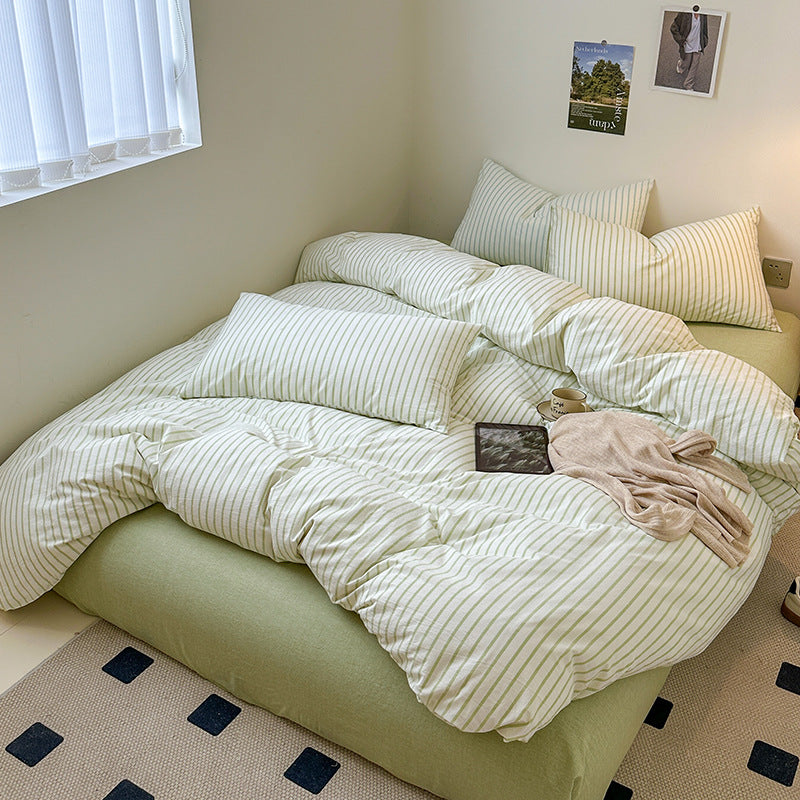 Rynx Scandinavian Retro Striped Bedding Set