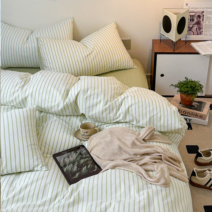 Rynx Scandinavian Retro Striped Bedding Set