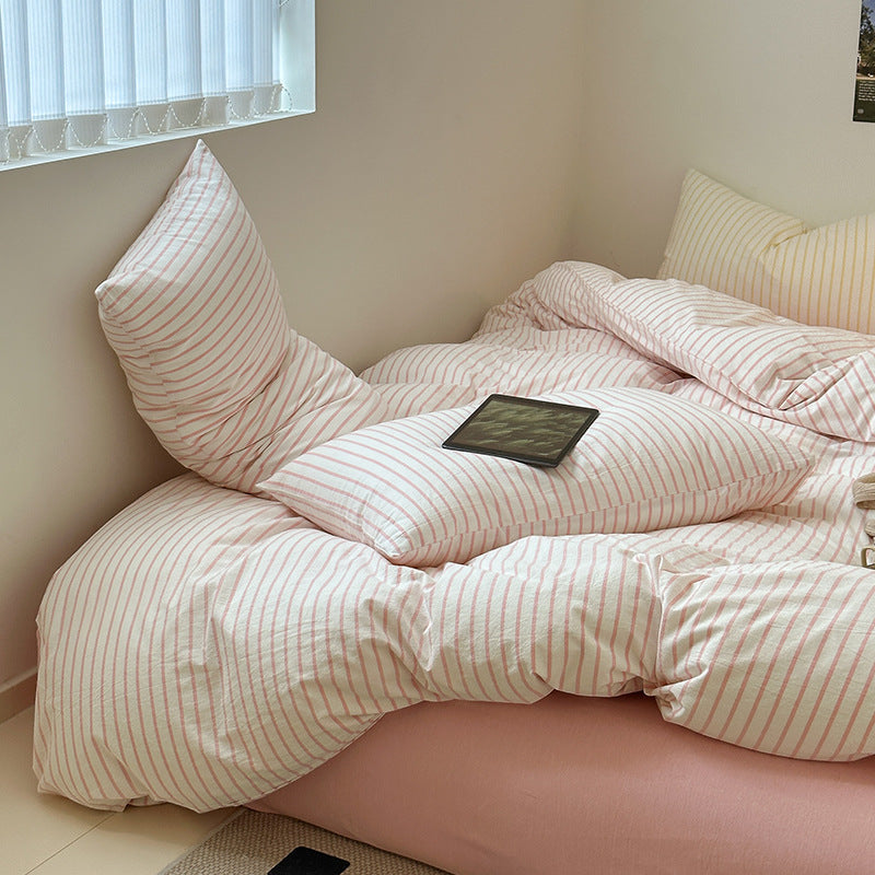 Rynx Scandinavian Retro Striped Bedding Set