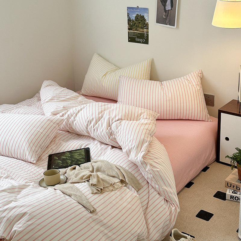 Rynx Scandinavian Retro Striped Bedding Set