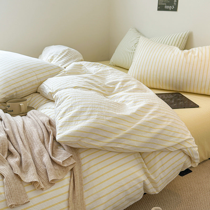 Rynx Scandinavian Retro Striped Bedding Set