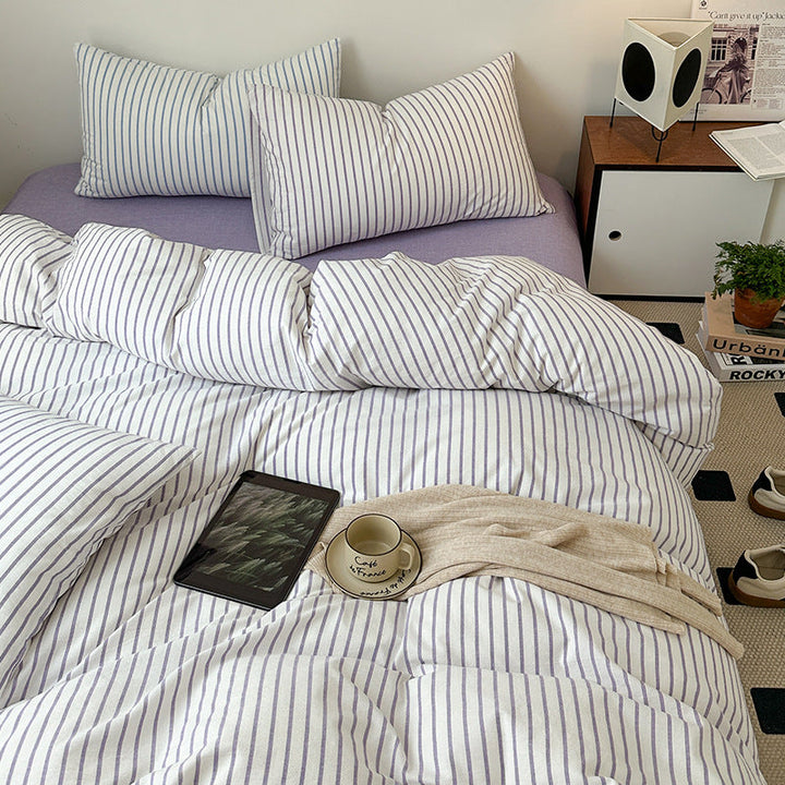 Rynx Scandinavian Retro Striped Bedding Set