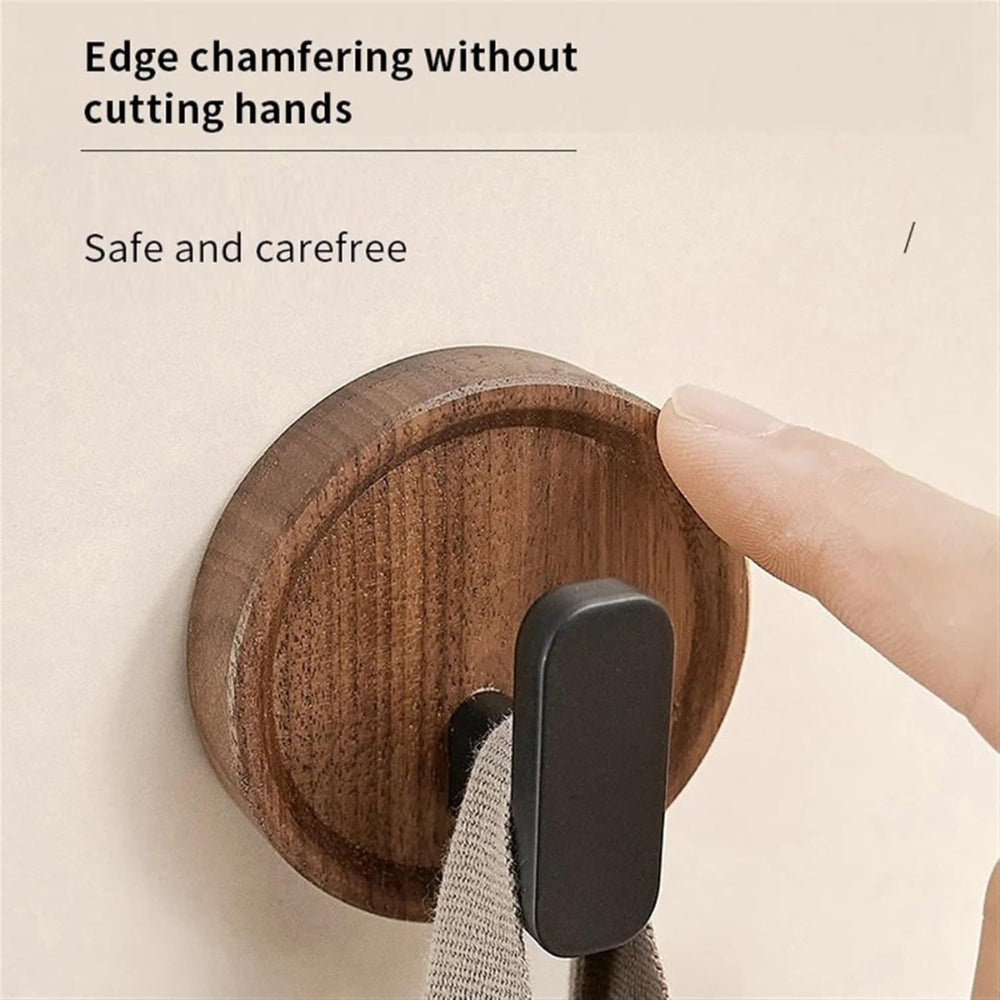 Lisslune | Nordic Walnut Wood Wall Hook