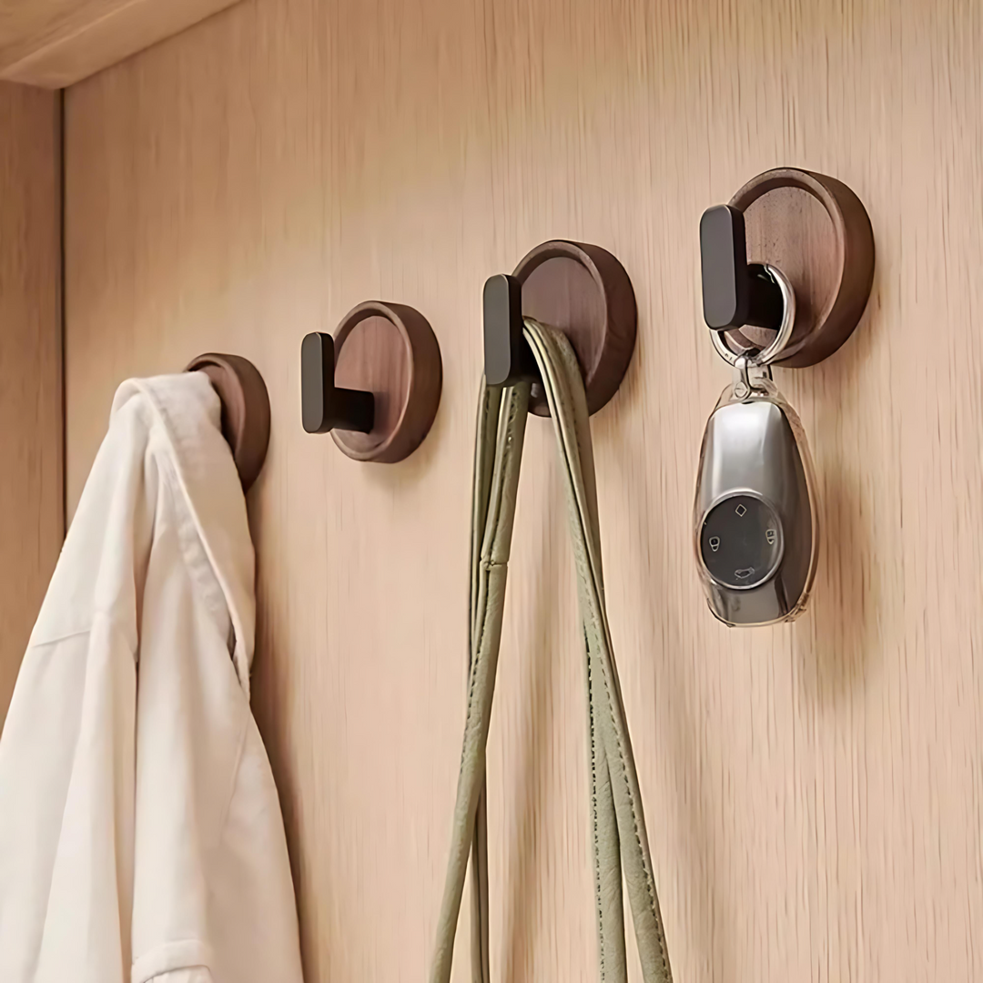 Lisslune | Nordic Walnut Wood Wall Hook