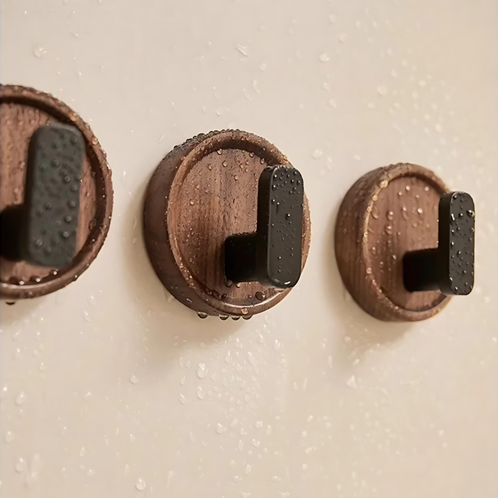 Lisslune | Nordic Walnut Wood Wall Hook