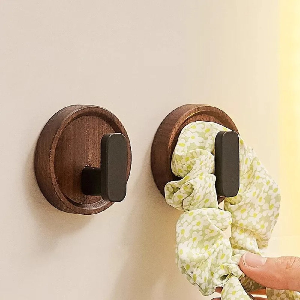 Lisslune | Nordic Walnut Wood Wall Hook
