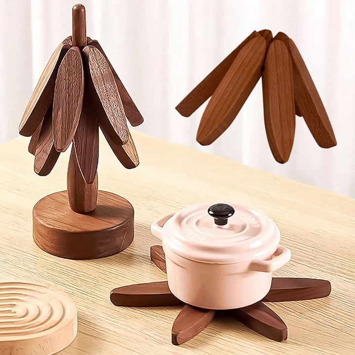 Lisslune | NordicWood Handmade Wooden Coasters and Mats Set