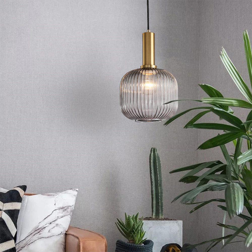 Rynx Nordic Ribbed Glass Pendant Lights